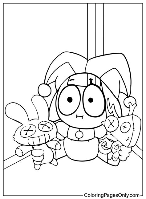 43 Pomni Coloring Pages